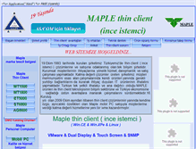 Tablet Screenshot of maple.com.tr