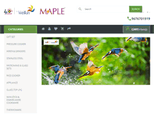 Tablet Screenshot of maple.co.in
